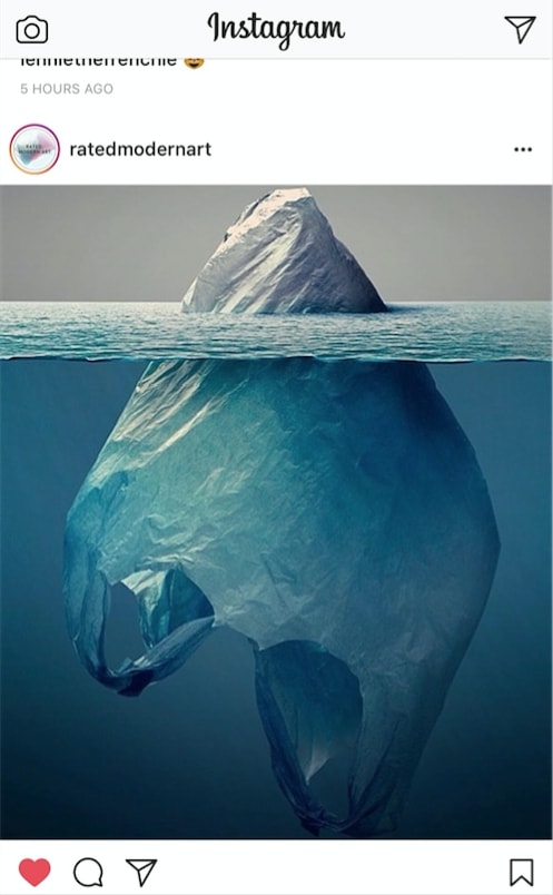plastic iceberg instagram